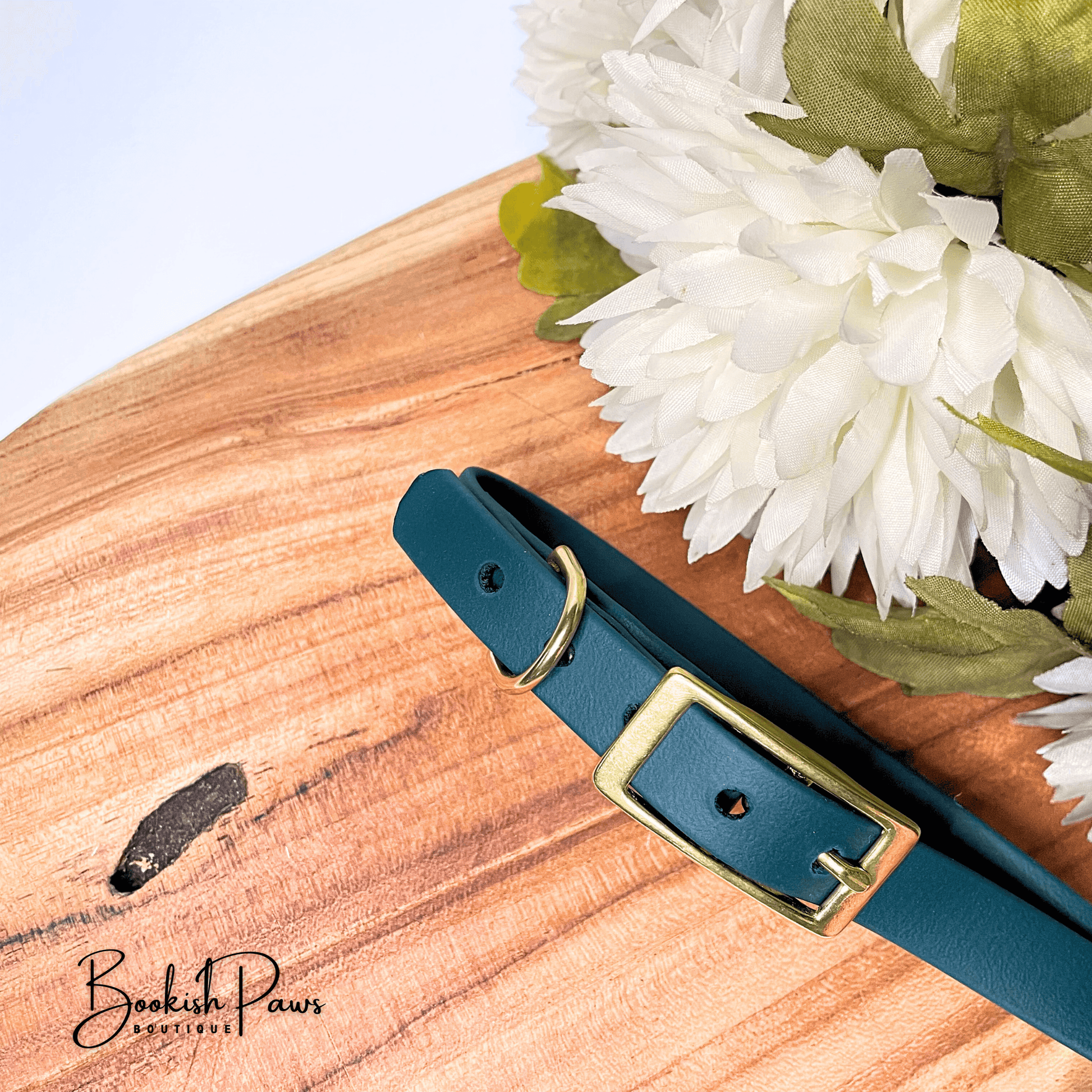 Biothane Halsband Forest Green  – Handgemacht von BookishPaws