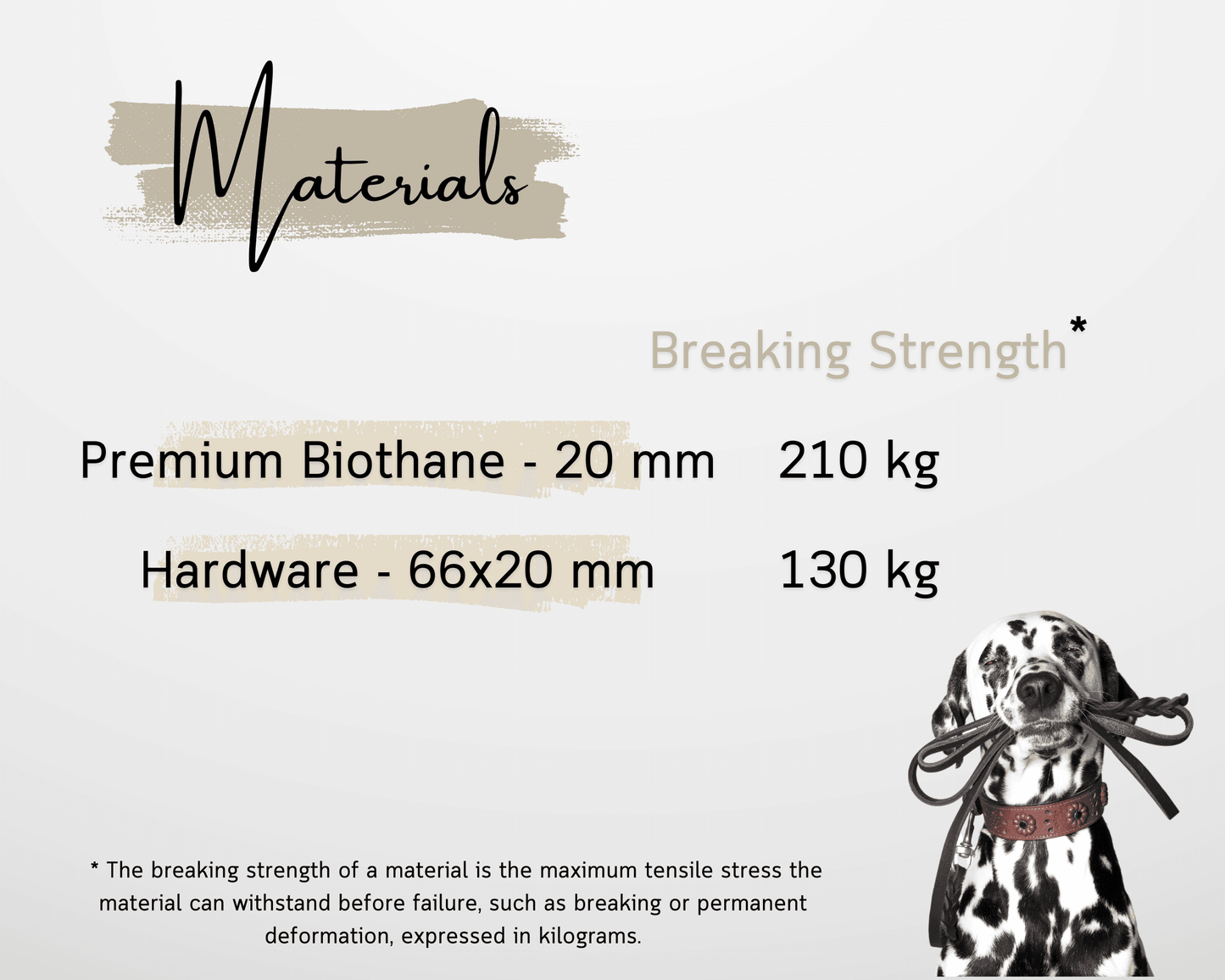Biothane Leine in Mocha Brown