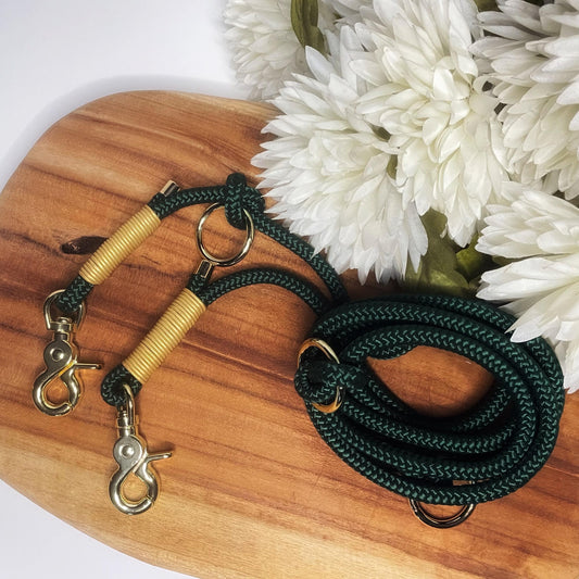 PPM-Seil Leine Forest Green  – Handgemacht von BookishPaws