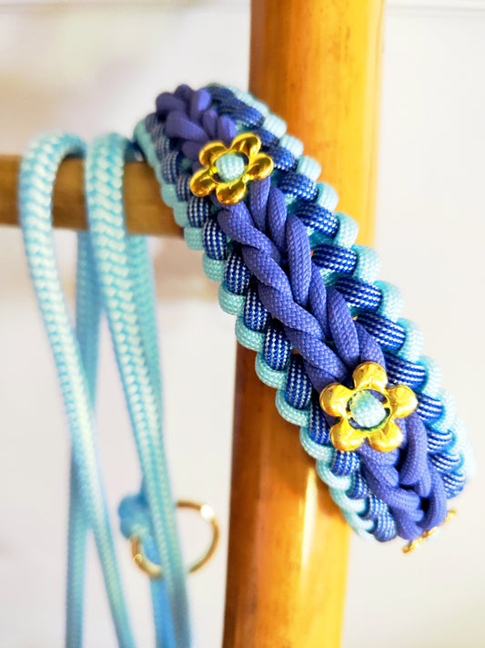 Ocean Bloom Halsband | Biothane & Paracord
